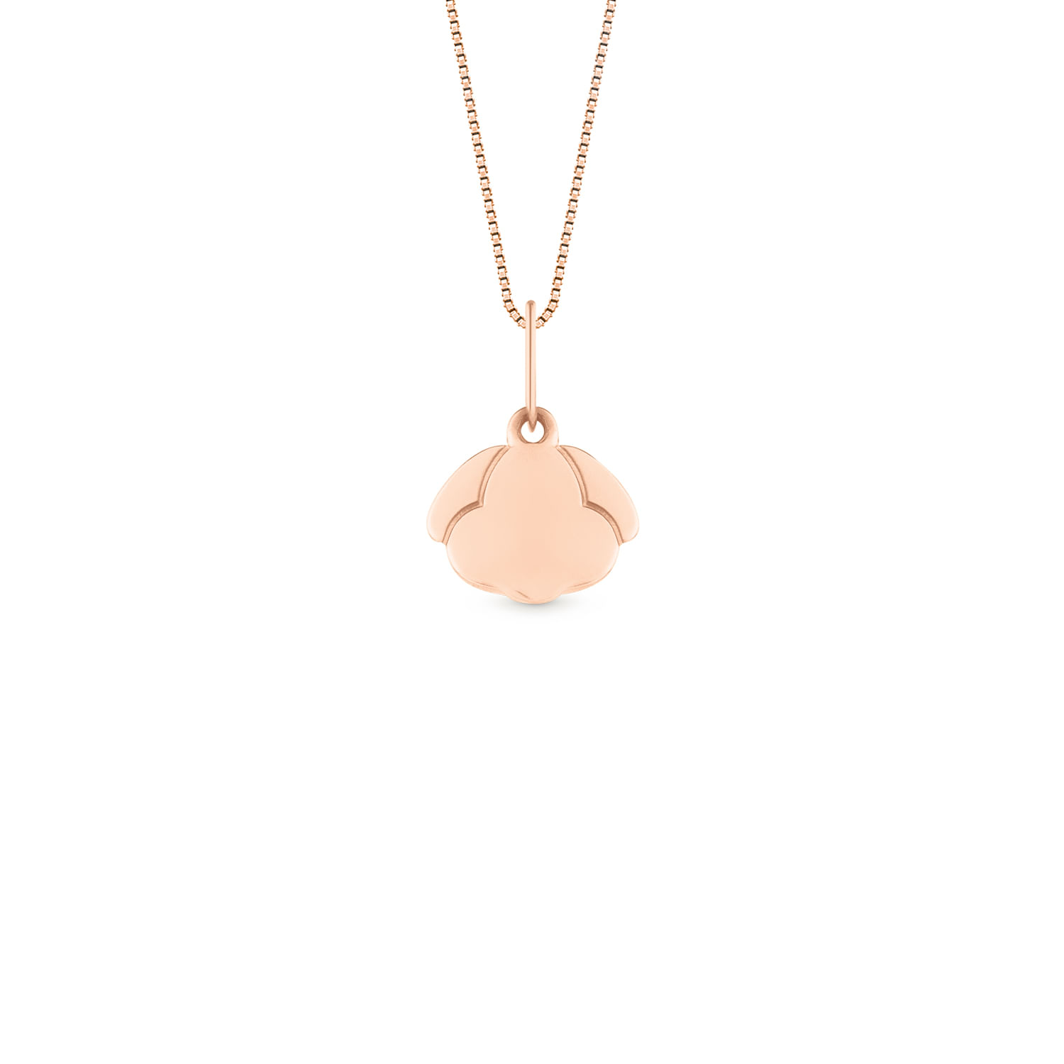 Pingente Personalizável Cachorro em Ouro Rosé 18k, 8mm