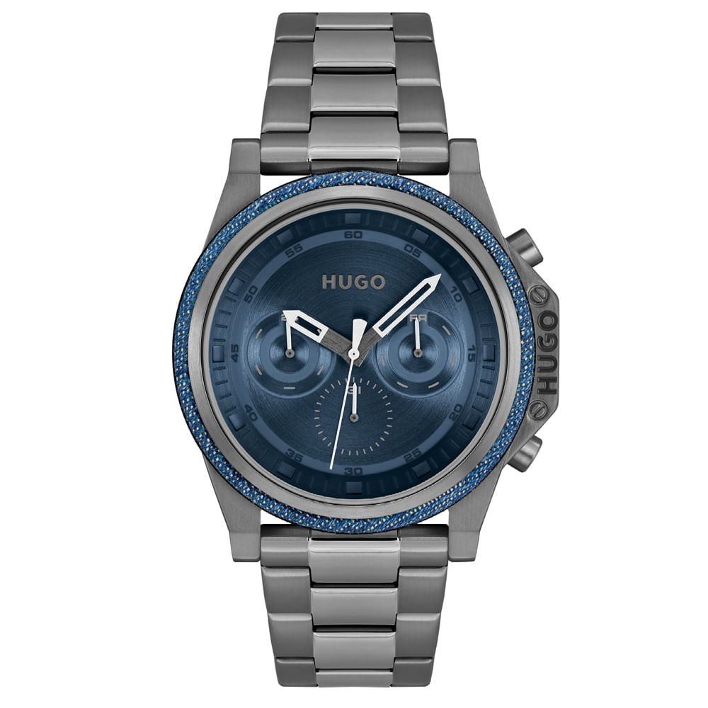 Relógio Hugo Brave Masculino Cinza - 1530350