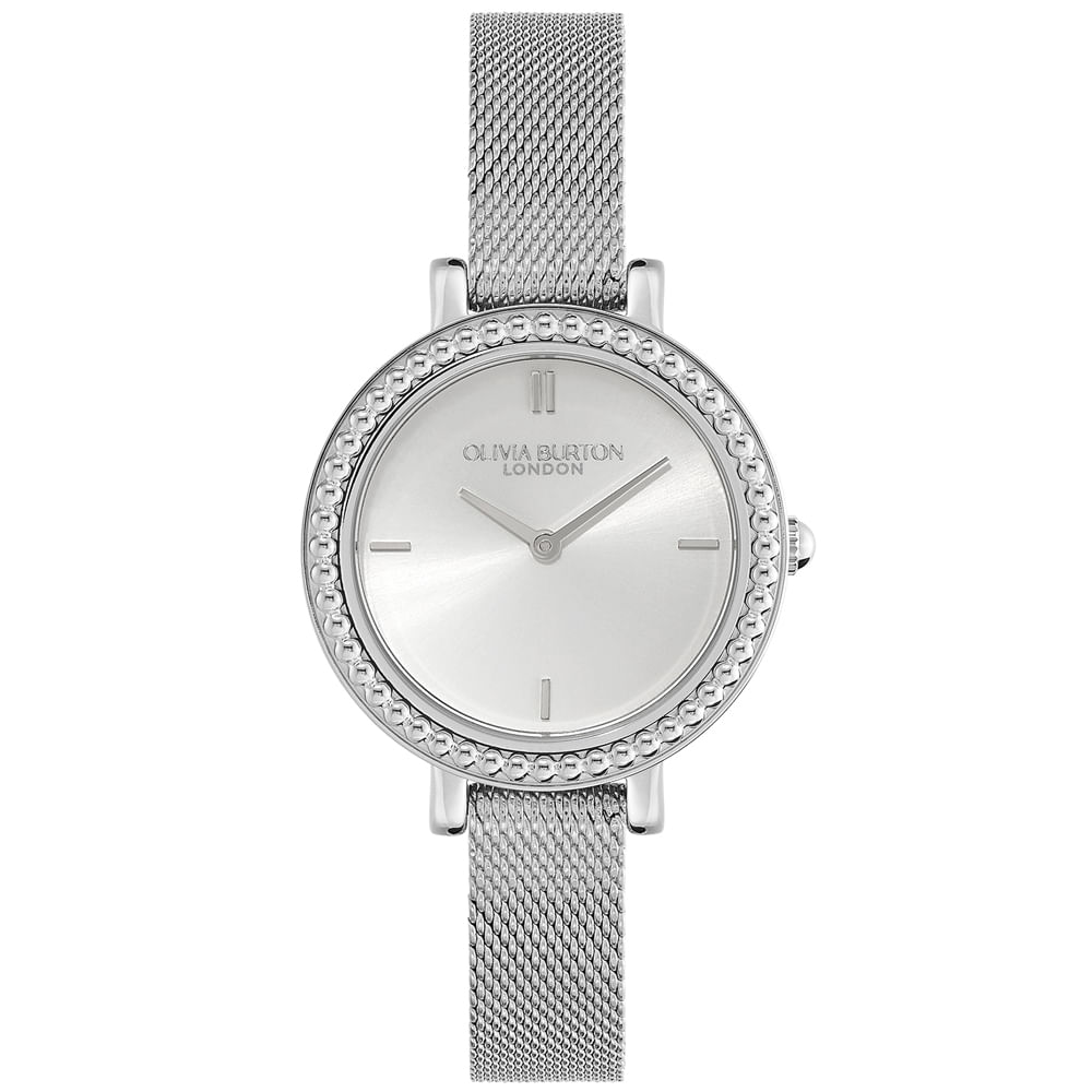 Relógio Olivia Burton Vintage Bead Feminino Prata - 24000160