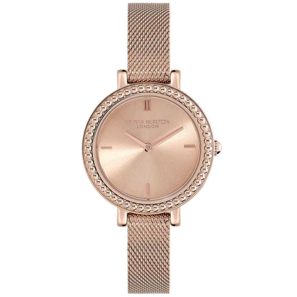 Relógio Olivia Burton Vintage Bead Feminino Rosé - 24000162