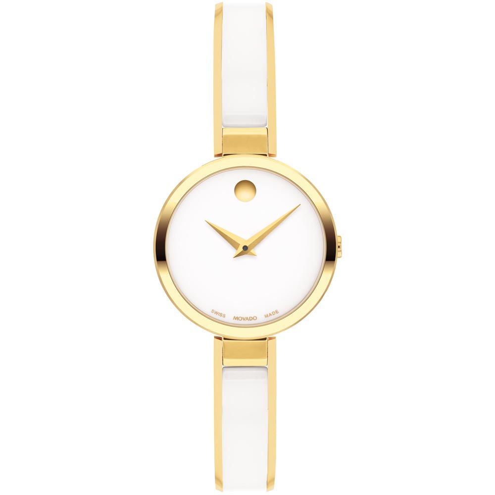 Relógio Movado Moda Feminino Cerâmica Branca - 607715