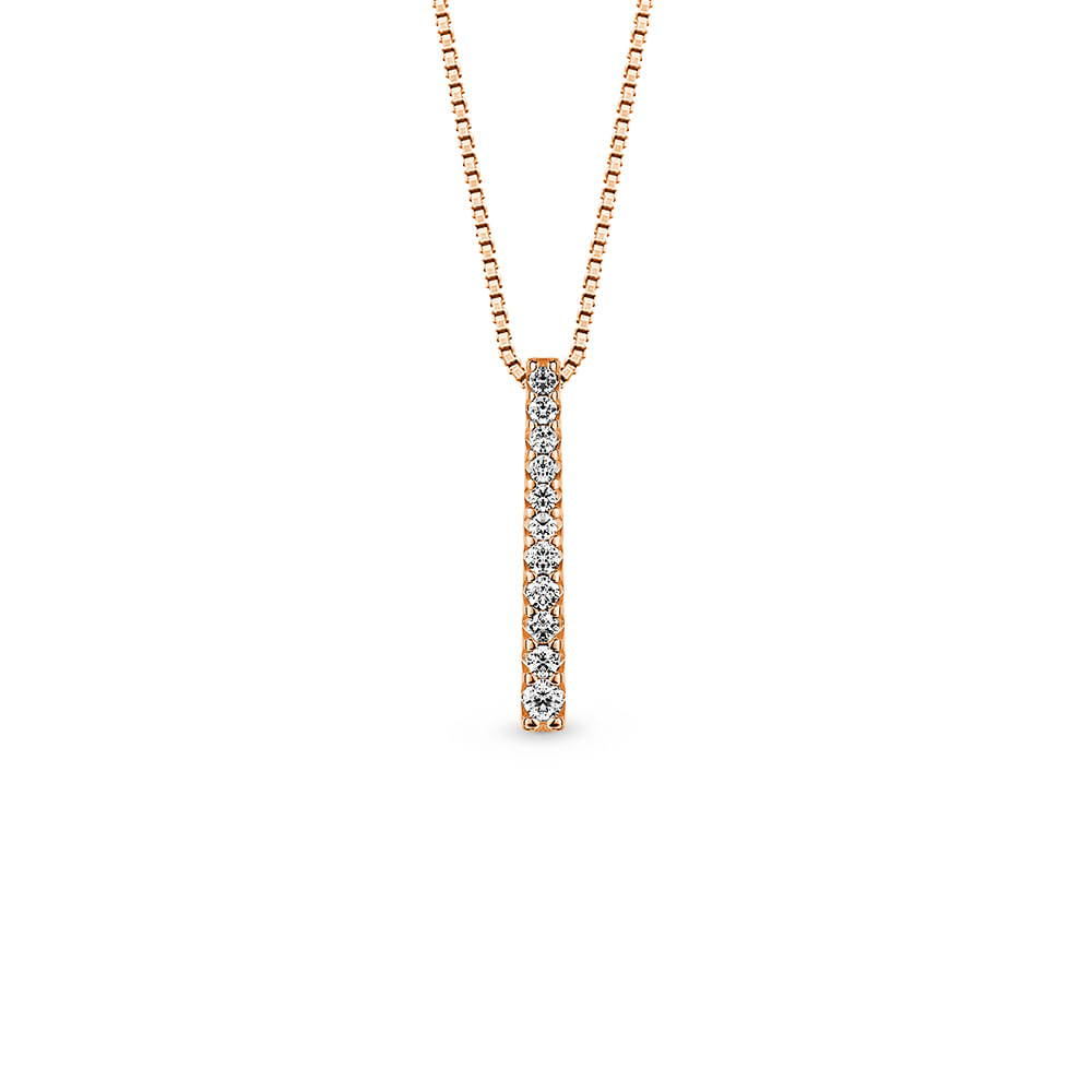Pingente Arpege em Ouro Rosé 18k com Diamantes, 20mm