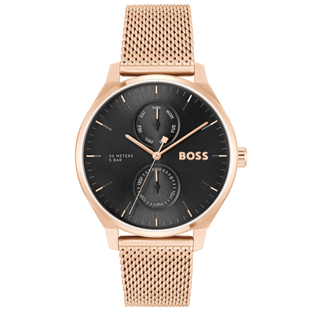 Relógio Boss Masculino Aço Rosé 1514104