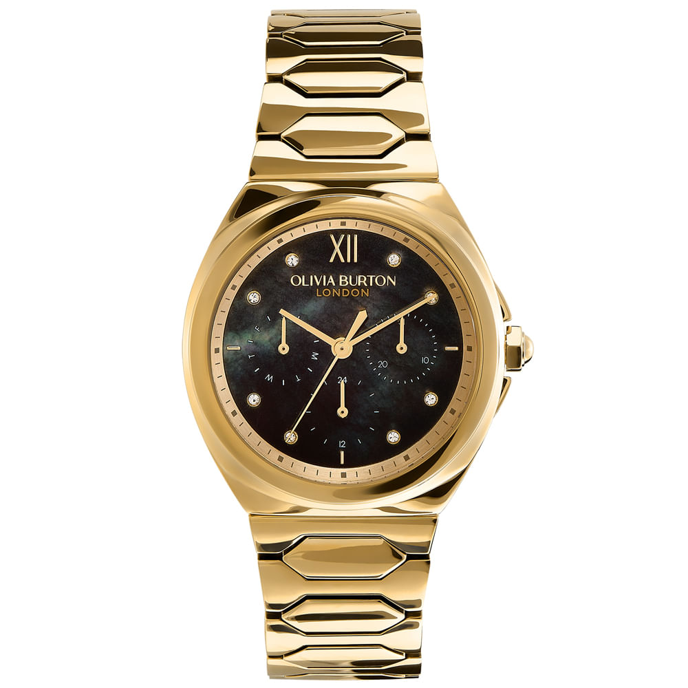 Relógio Olivia Burton Feminino Aço Dourado 24000150