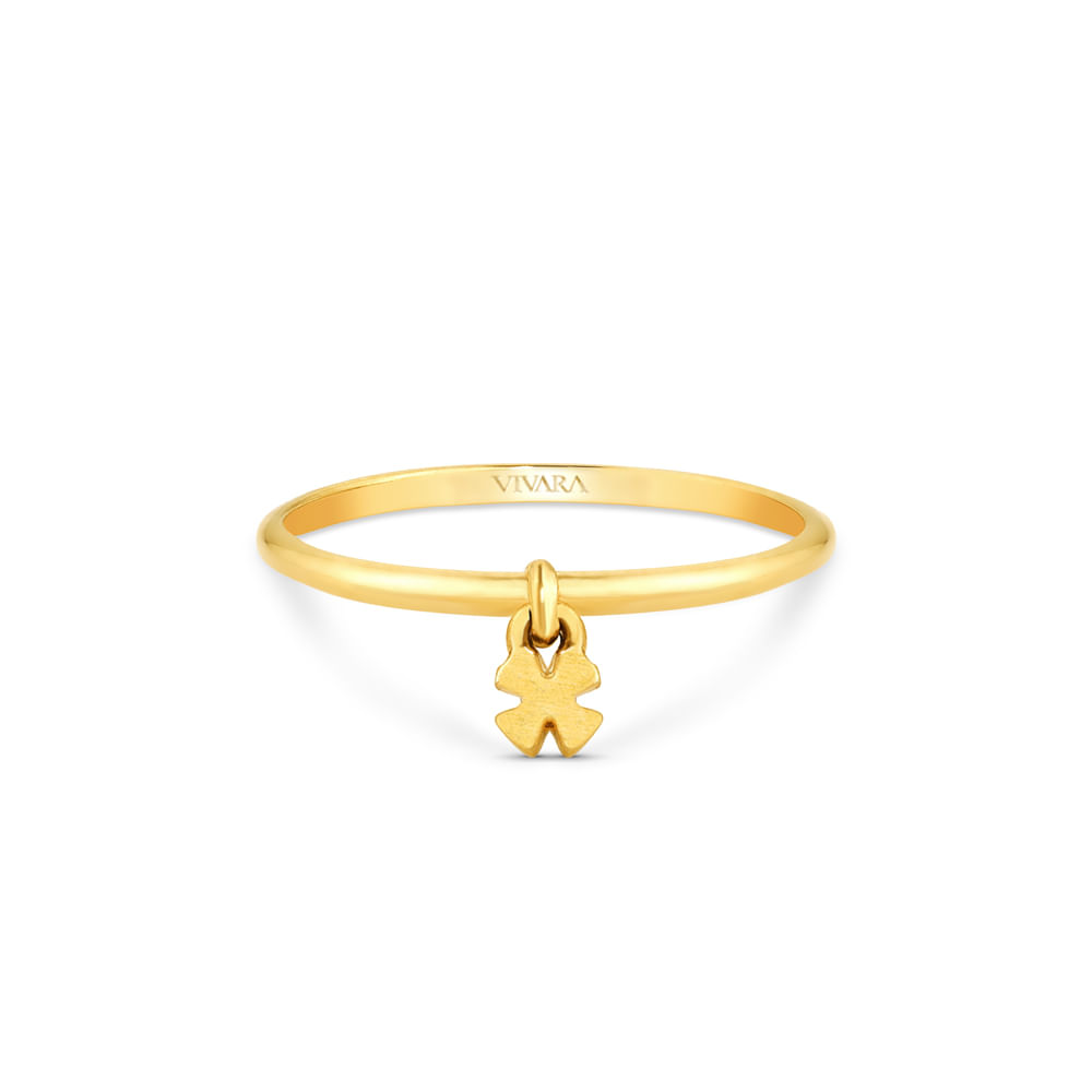 Anel Teens Trevo em Ouro Amarelo 18k