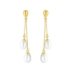 Brinco em Ouro Amarelo 18k com Pérolas