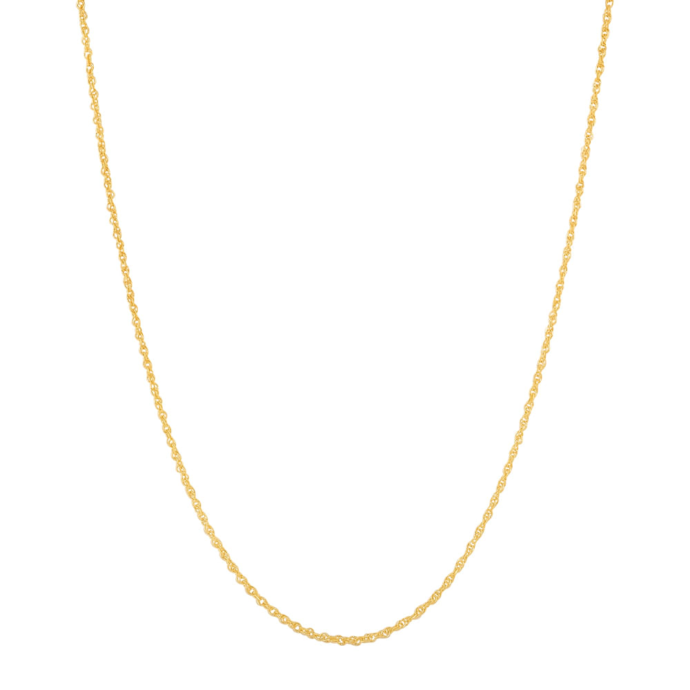 Corrente Cordino em Ouro Amarelo 18k, 60cm