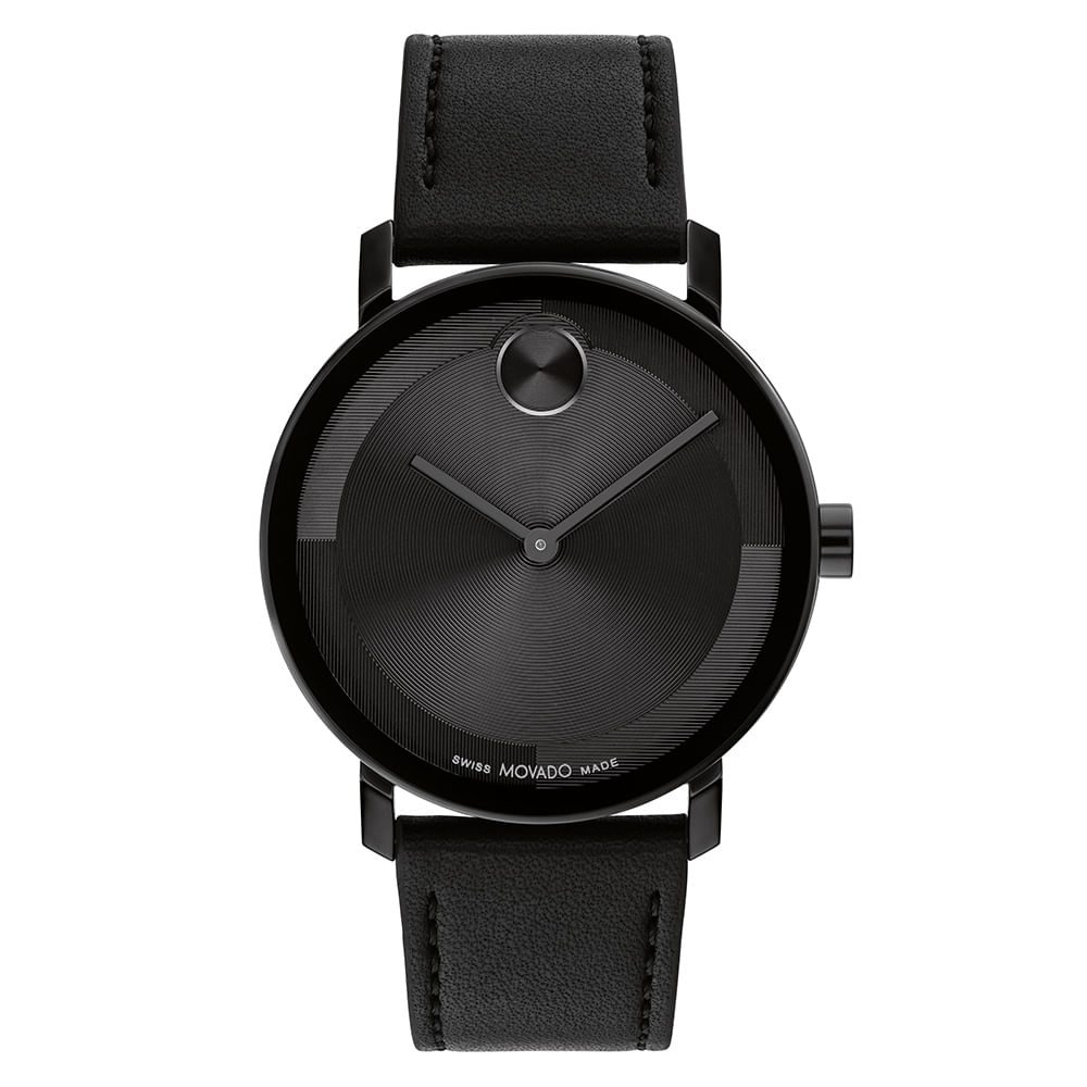 Relógio Movado Masculino Couro Preto 3601123