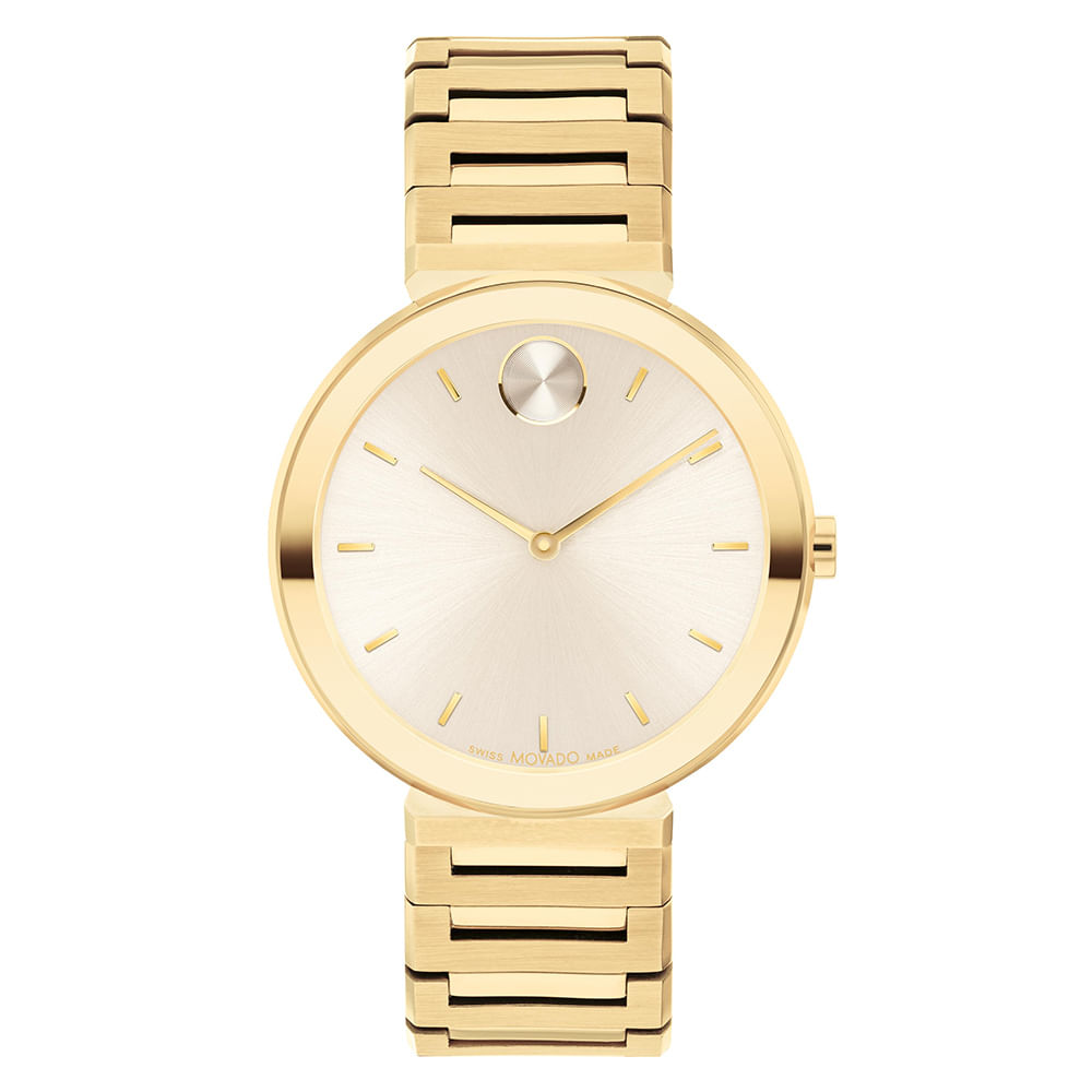 Relógio Movado Feminino Aço Dourado 3601088