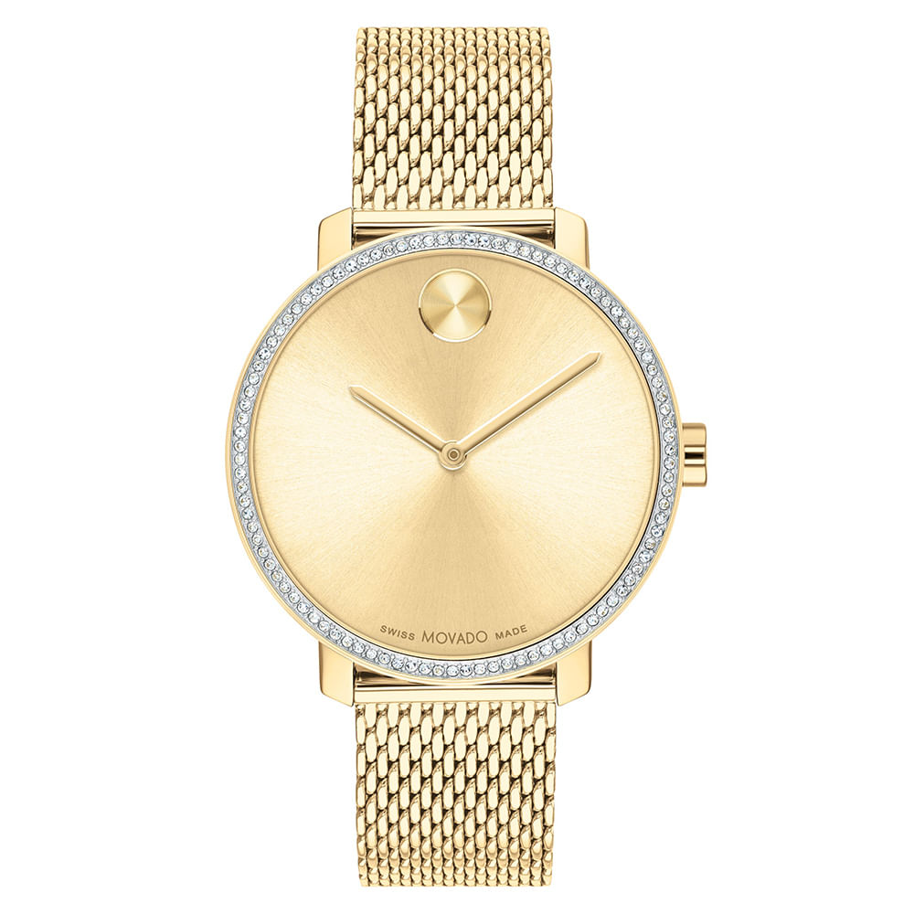 Relógio Movado Feminino Aço Dourado 3600841