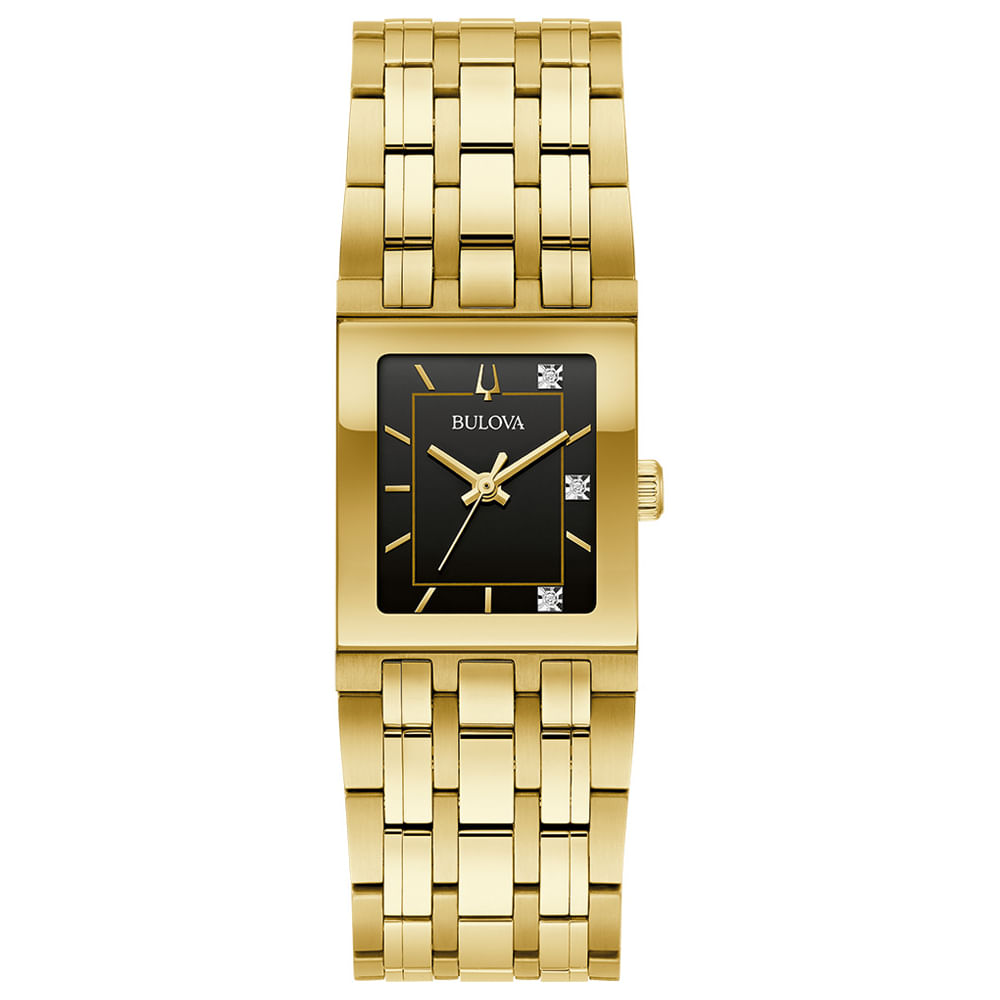 Relógio Bulova Marc Anthony Feminino Aço Dourado 97P167N