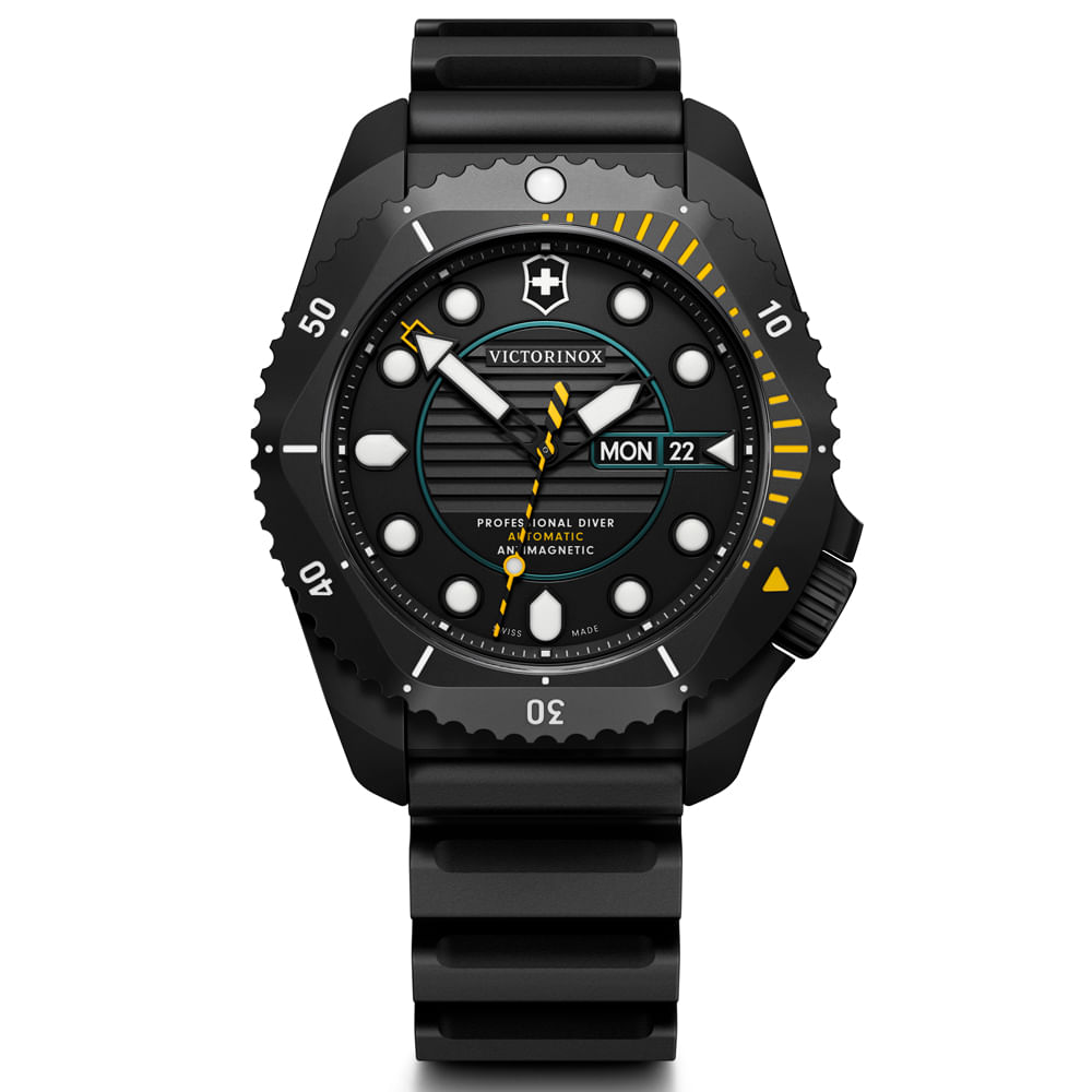 Relógio Victorinox Inox Dive Pro Masculino Borracha Preto 241997