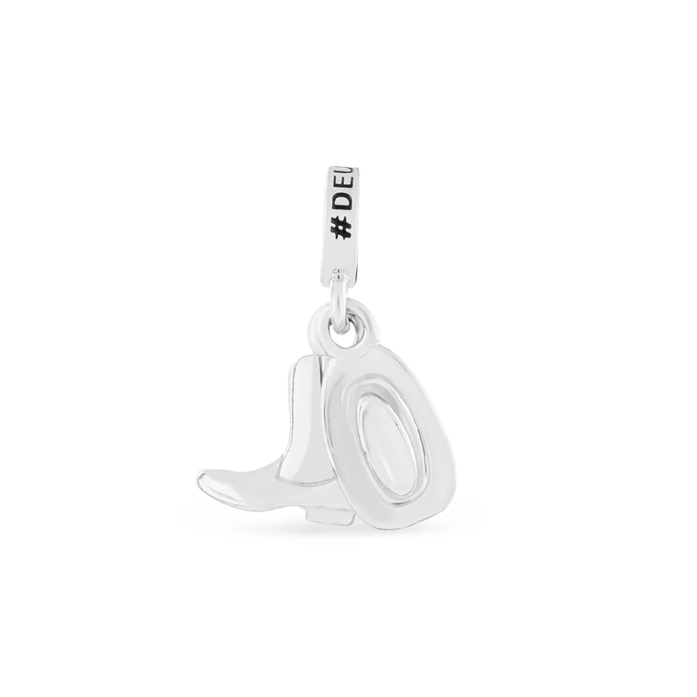 Pingente Life Deu Match Casal Sertanejo em Prata 925