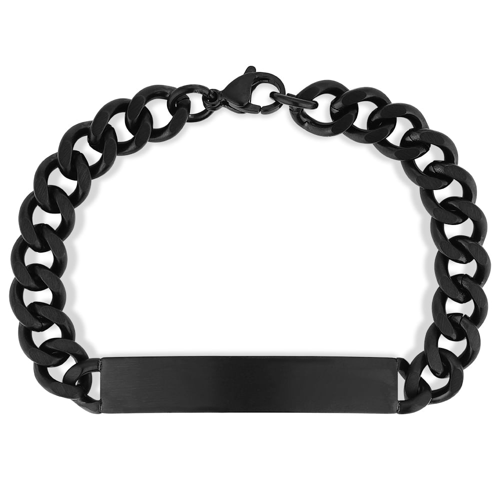 Pulseira Life Placa em Aço