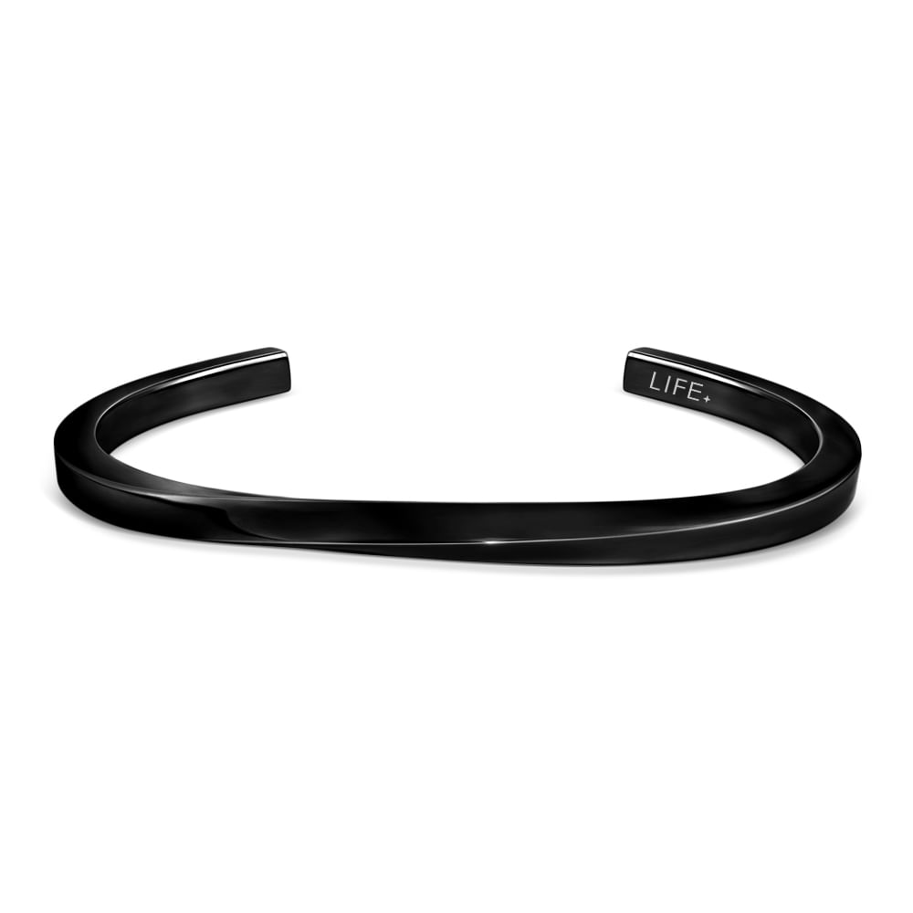 Bracelete Life Torcido em Aço