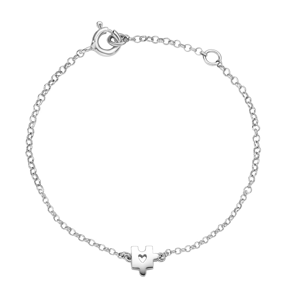 Pulseira Life Mini Me Quebra Cabeça em Prata 925