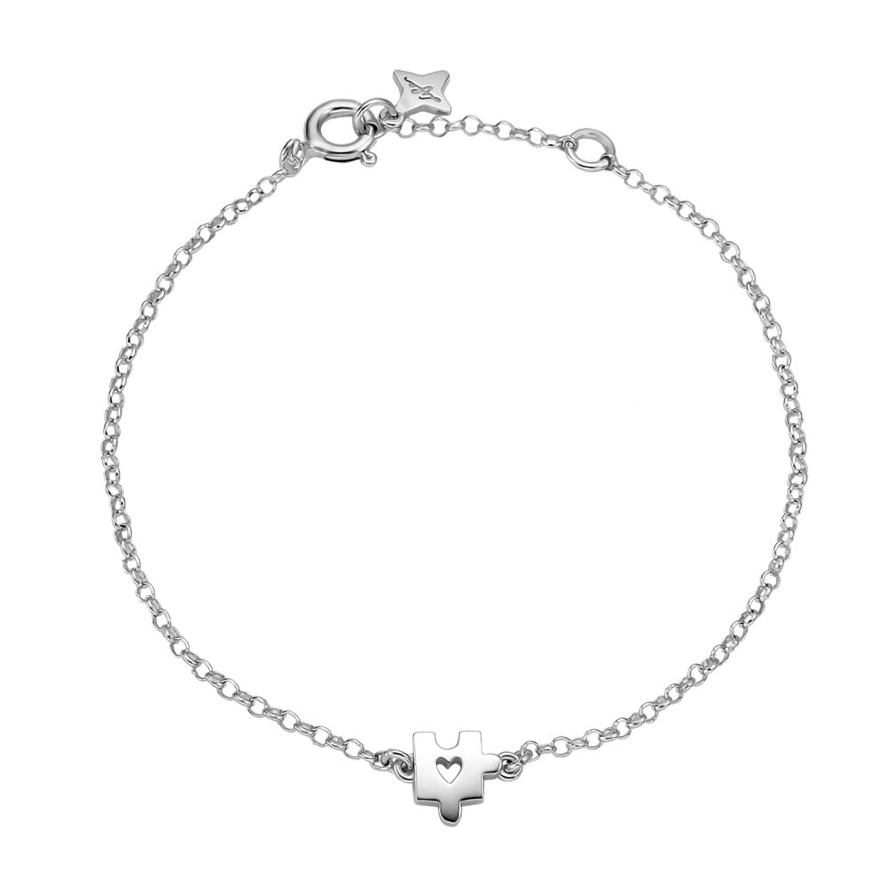 Pulseira Life Mini Me Quebra Cabeça em Prata 925