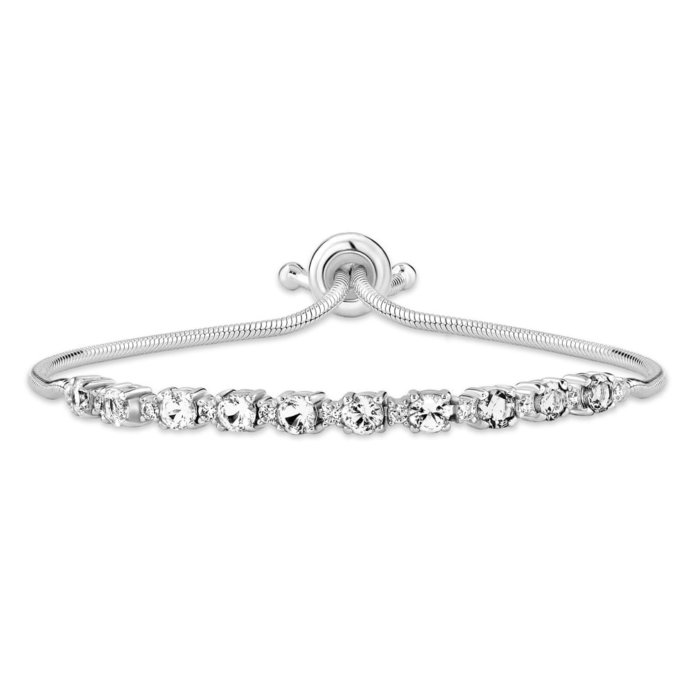 Pulseira Life Ocean em Prata 925 com Pedras Incolores