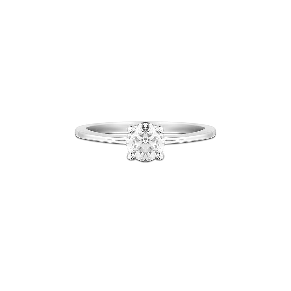 Anel Solitário Forever em Ouro Branco 18k com Diamante 0,70 ct