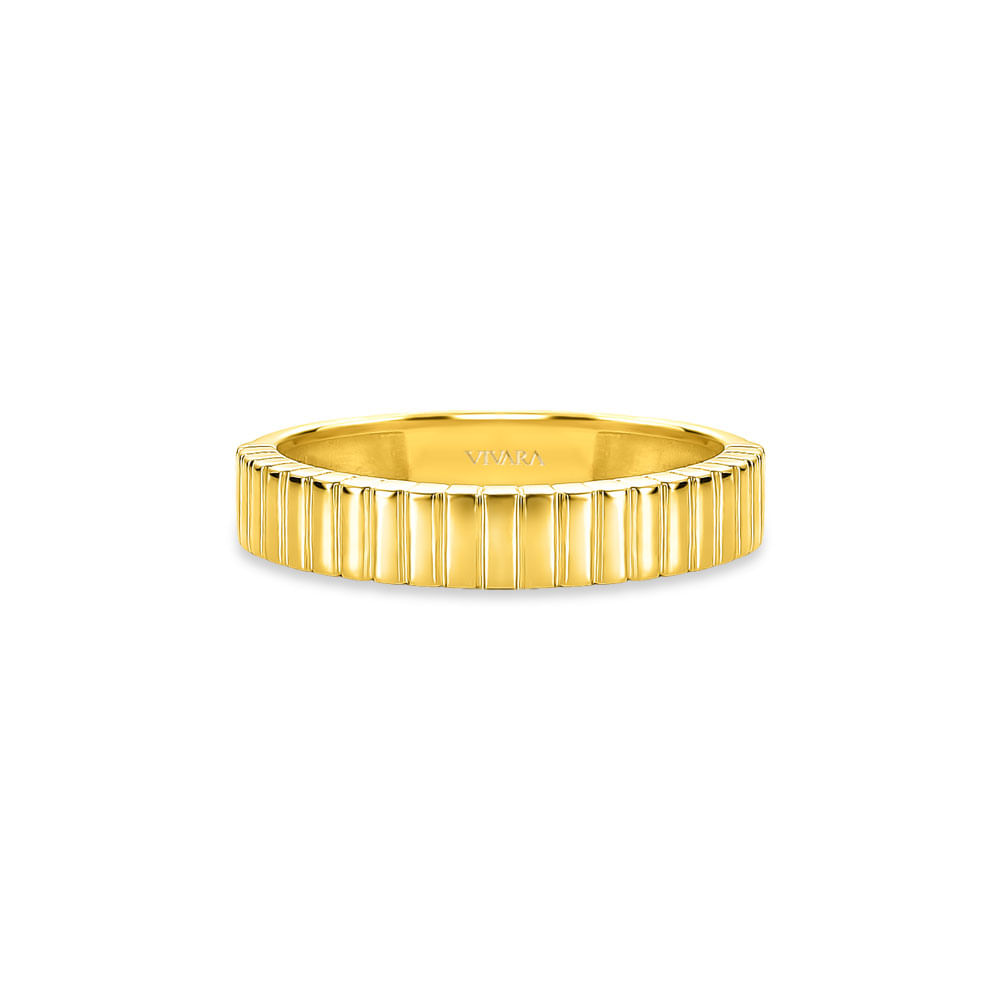 Anel Gomos em Ouro Amarelo 18k