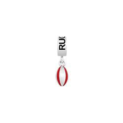 Pingente Life Esporte Rugbi em Prata 925 com Esmalte