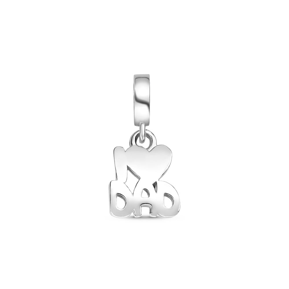 Pingente Life I Love My Dad em Prata 925