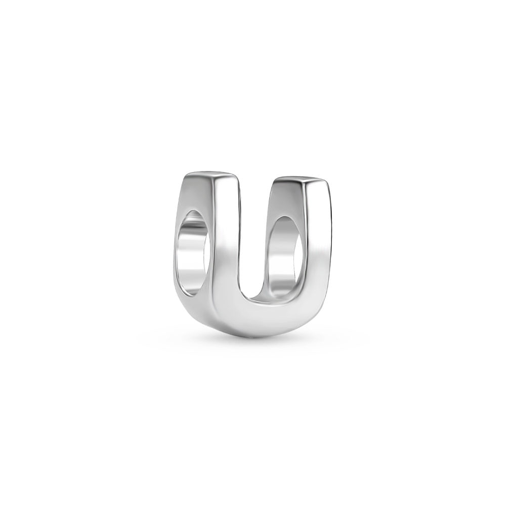 Separador Life Letra U em Prata 925