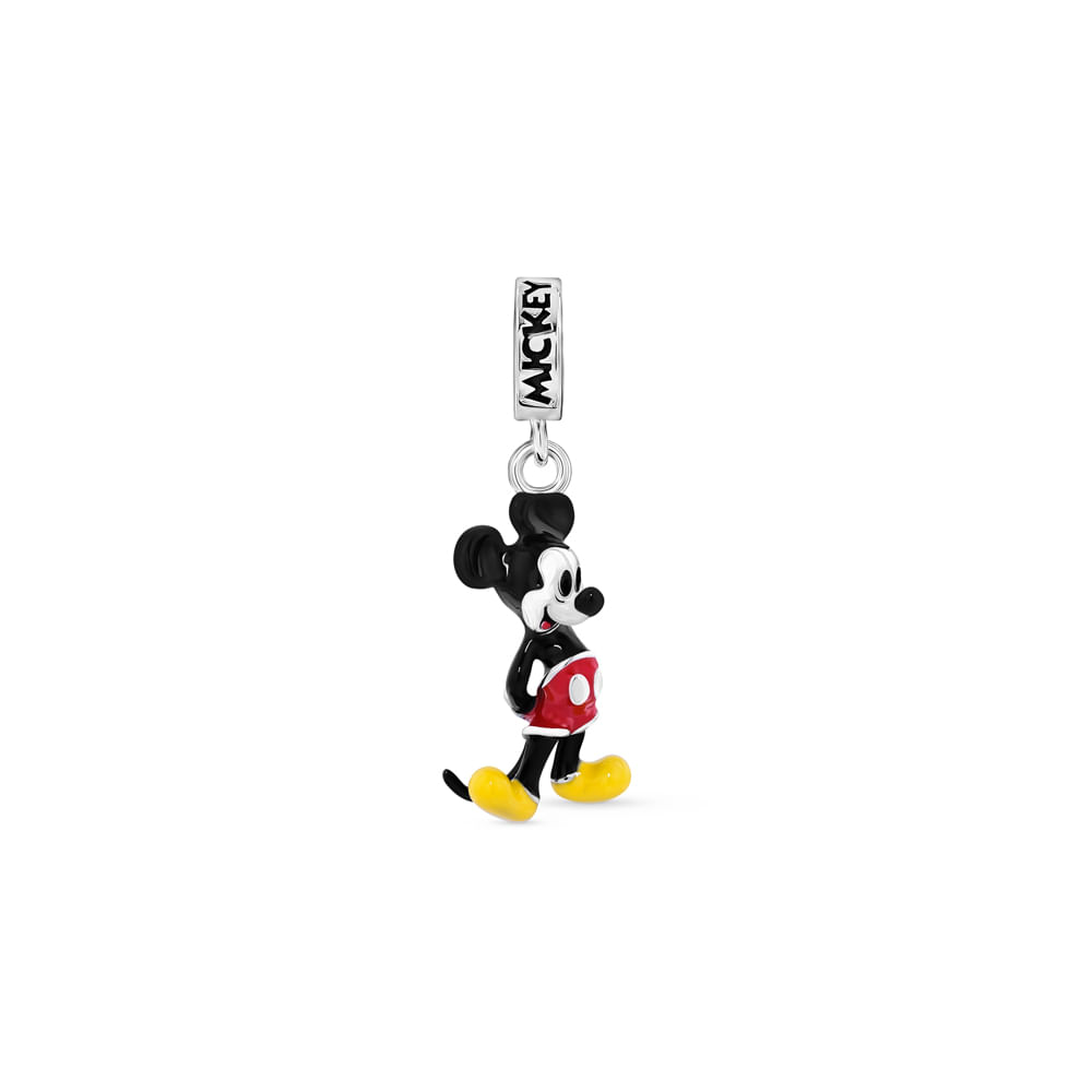 Pingente Life Disney Mickey em Prata 925 com Esmalte