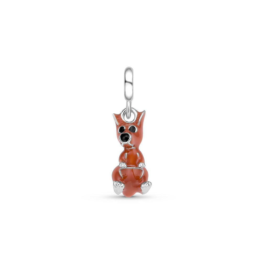 Pingente Life Viagem Canguru Australia em Prata 925 com Esmalte