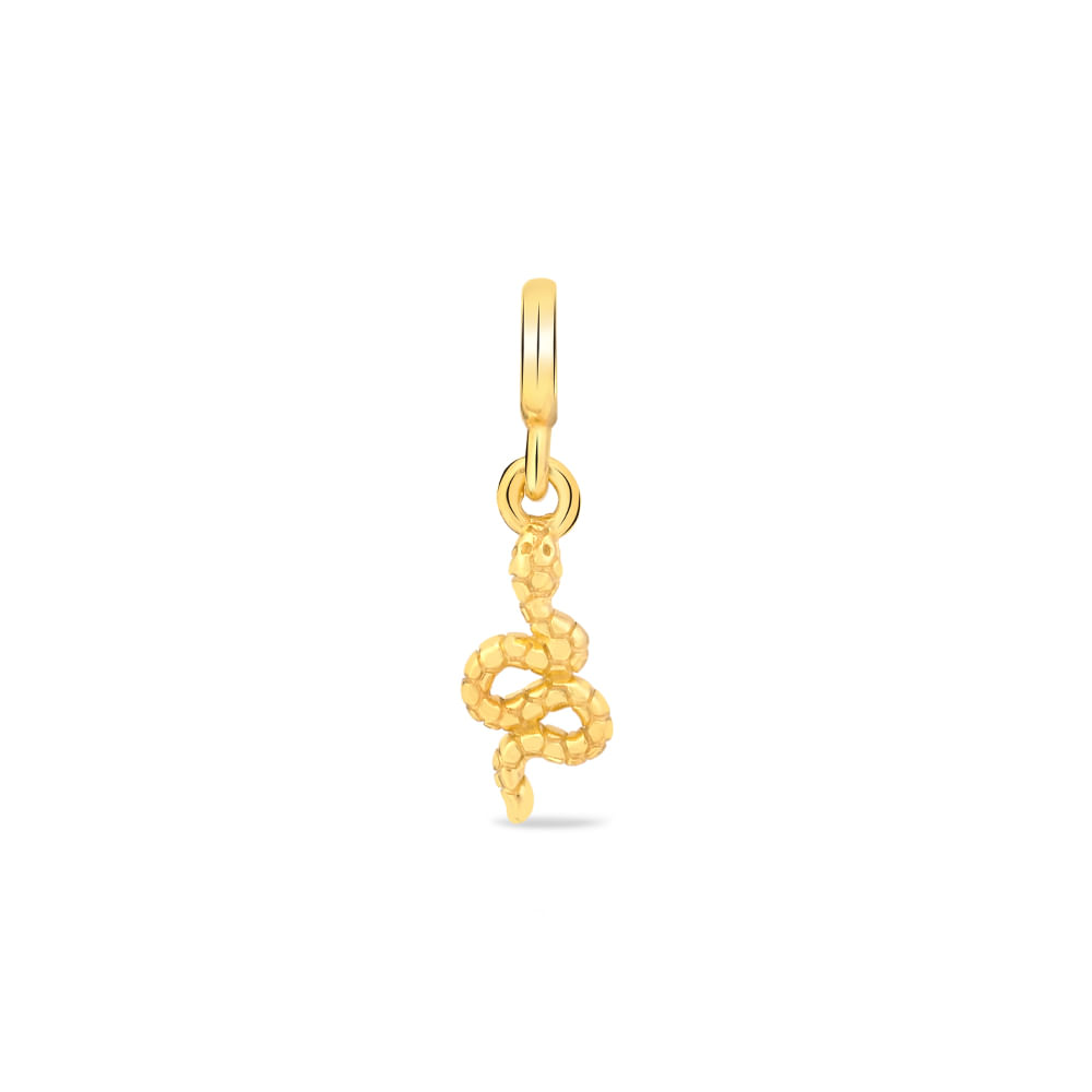 Pingente Life Enigma Serpente em Prata 925 com Banho de Ouro Amarelo 18k