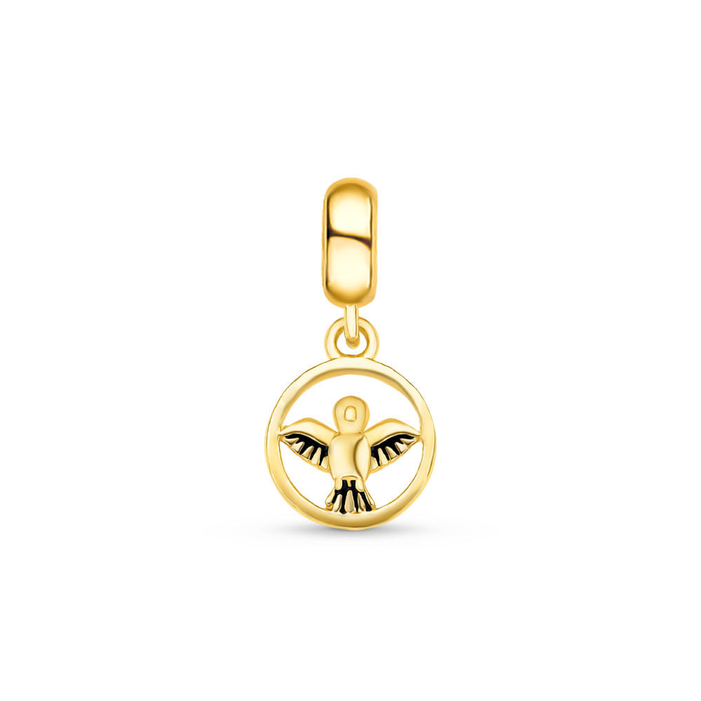 Pingente Life Origens Divino Espírito Santo em Prata 925 com Banho de Ouro Amarelo 18k