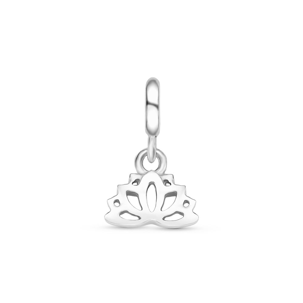 Pingente Life Religiosos Flor de Lótus em Prata 925