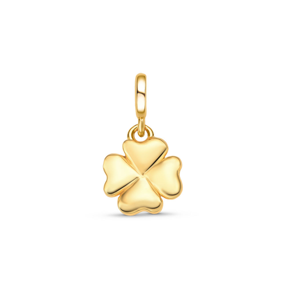 Pingente Life Teen Trevo em Prata 925 com Banho de Ouro Amarelo 18k