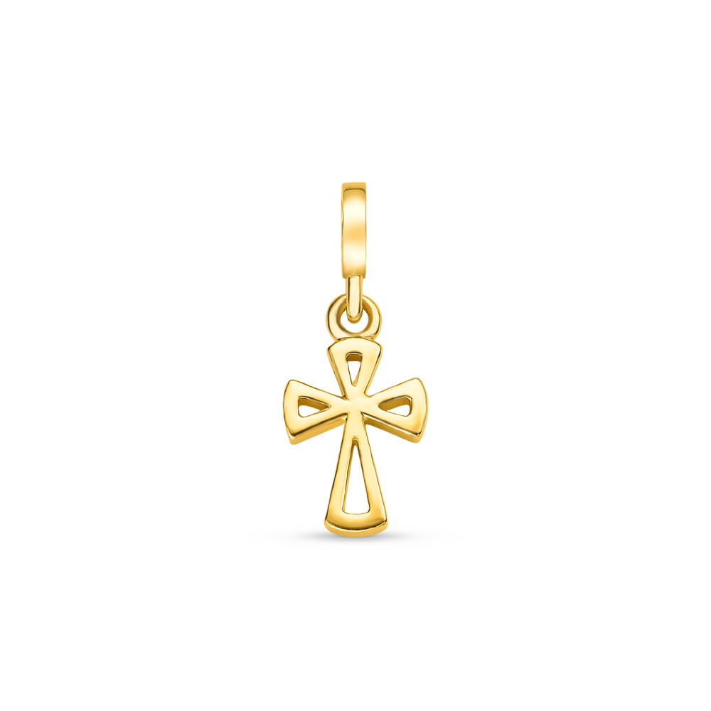 Pingente Life Origens Cruz em Prata 925 com Banho de Ouro Amarelo 18k