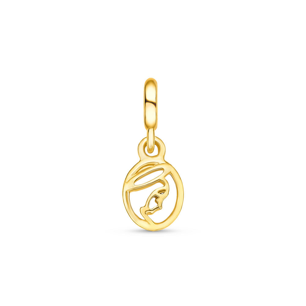 Pingente Life Religiosos N.Sra. Aparecida em Prata 925 com Banho de Ouro Amarelo 18k