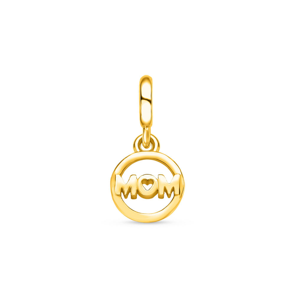 Pingente Life Mom em Prata 925 com Banho de Ouro Amarelo 18k