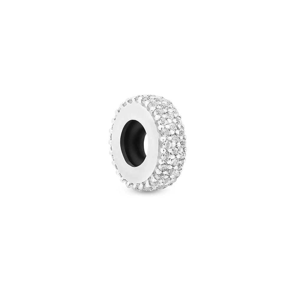 Stopper Life Pavê em Prata 925 com Pedras Incolores