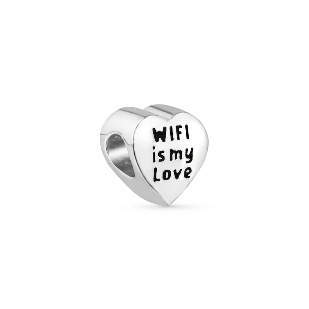 Separador Life Wifi Is My Love em Prata 925