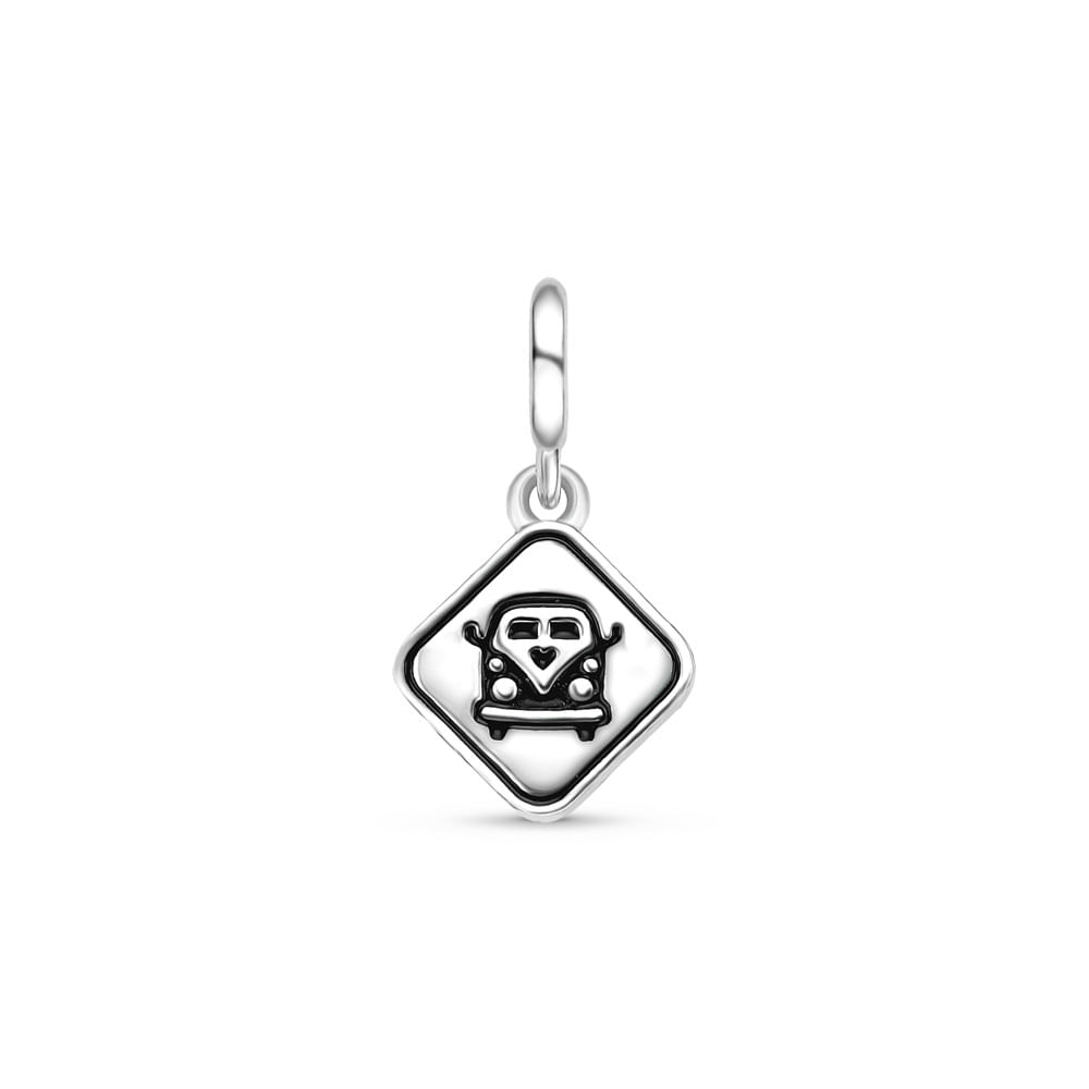 Pingente Life Viagem Adventure em Prata 925 com Esmalte