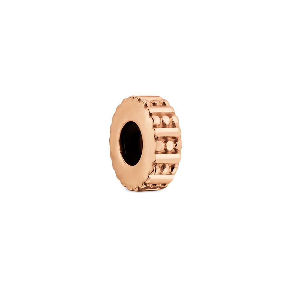 Stopper Life Bolinhas em Liga Rosé com Banho de Ouro Rosé 18k