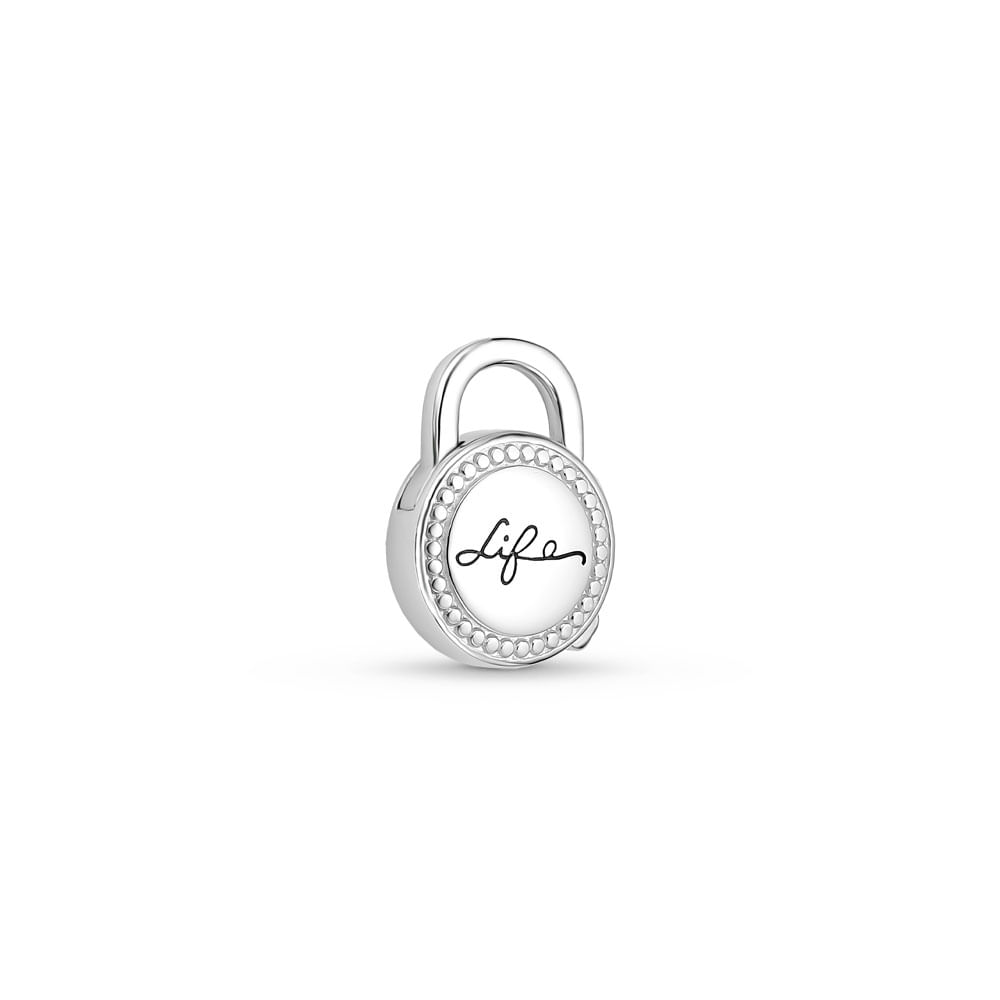Pingente Life Locker Cadeado em Prata 925