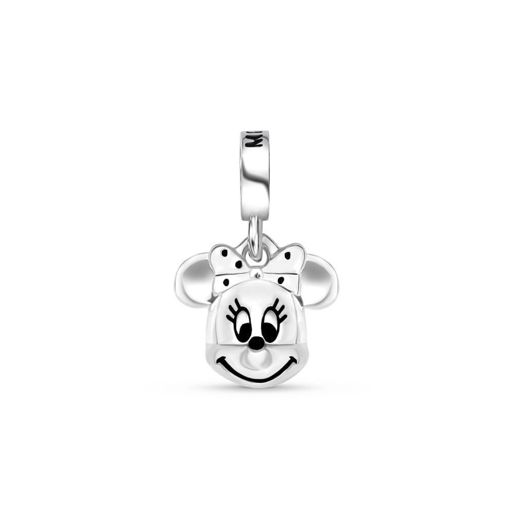 Pingente Life Disney Minnie em Prata 925 com Esmalte