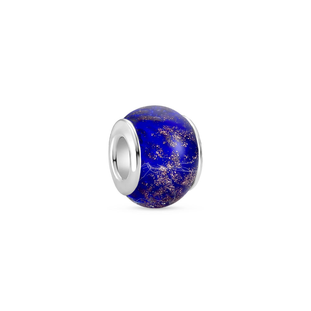 Separador Life Murano Azul em Prata 925