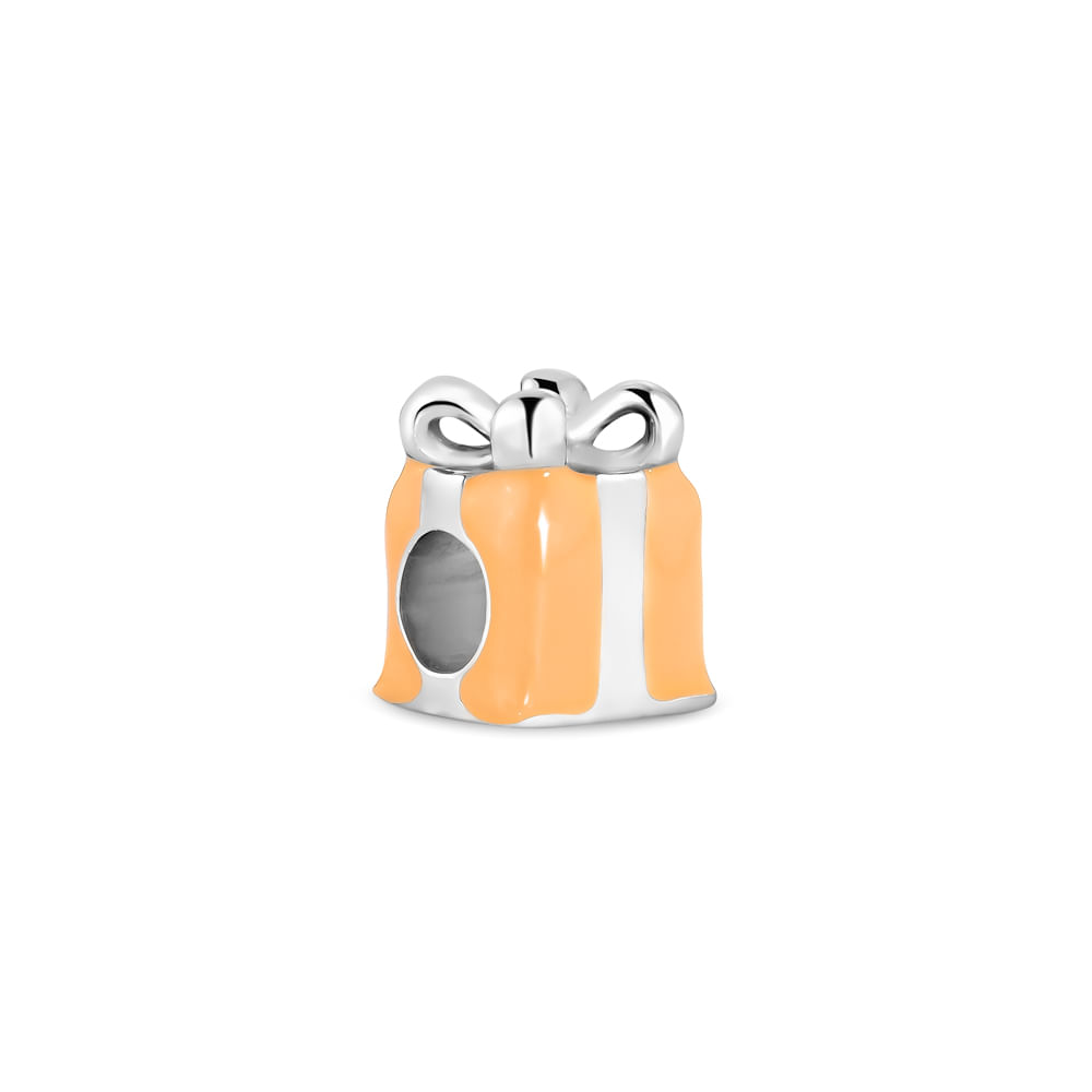 Separador Life Presente em Prata 925 com Esmalte