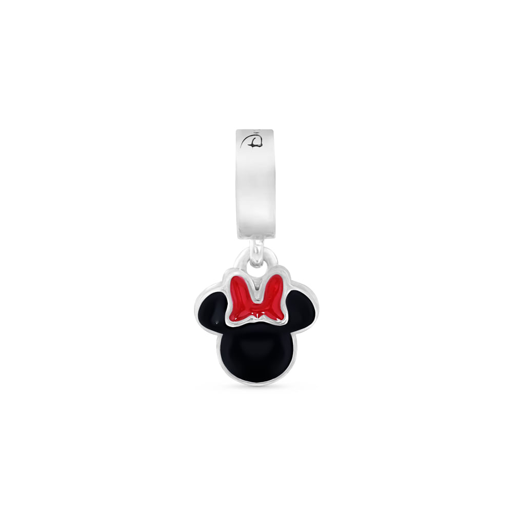 Pingente Life Disney Minnie em Prata 925 com Esmalte