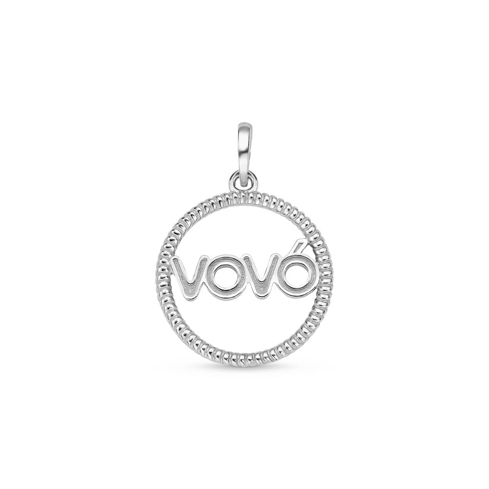 Pingente Life Mama Medalha Vovó em Prata 925