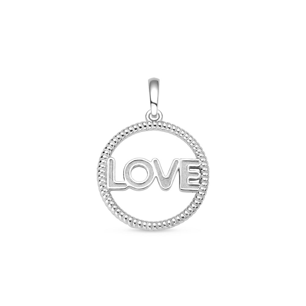 Pingente Life Mama Medalha Love em Prata 925