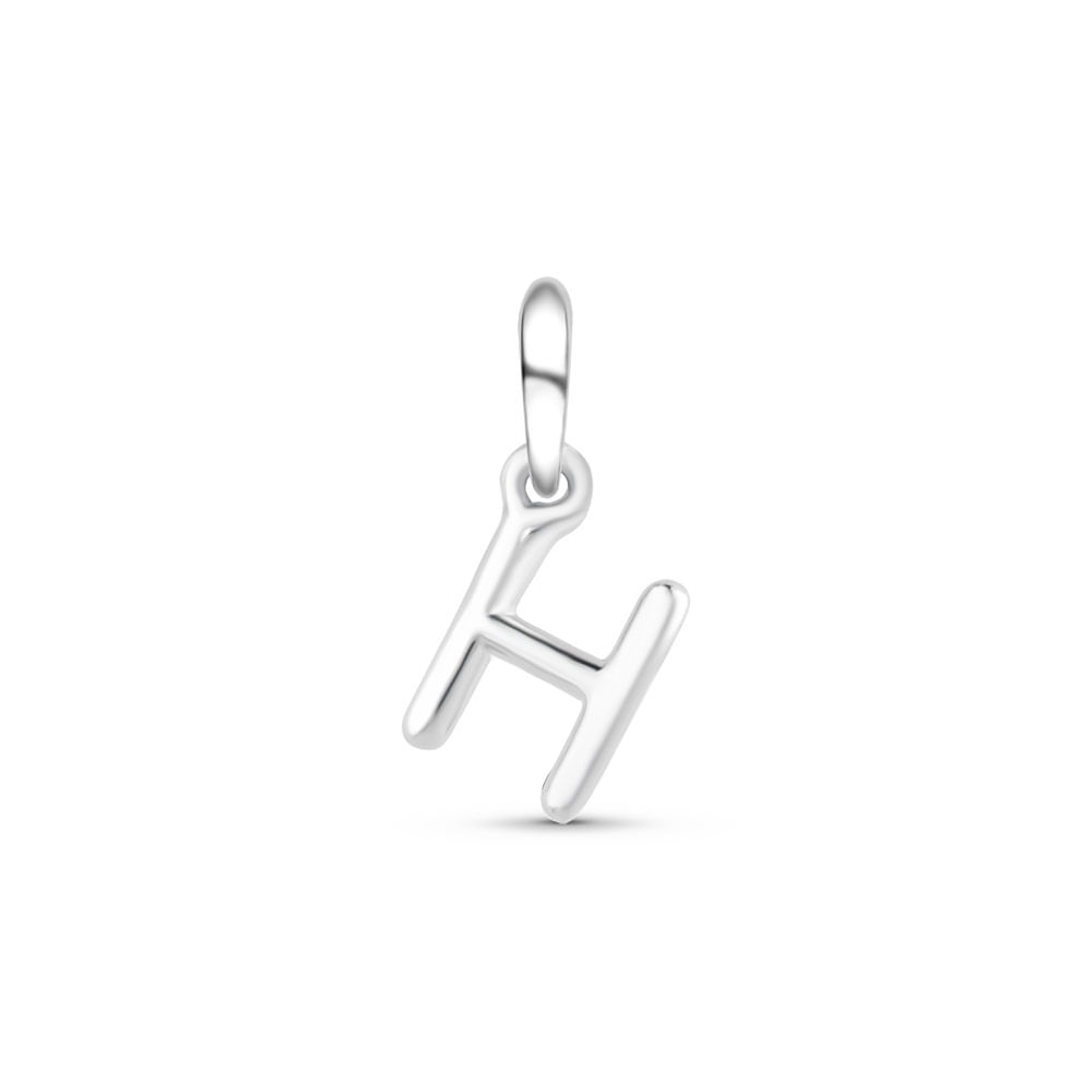 Pingente Life Letra H em Prata 925