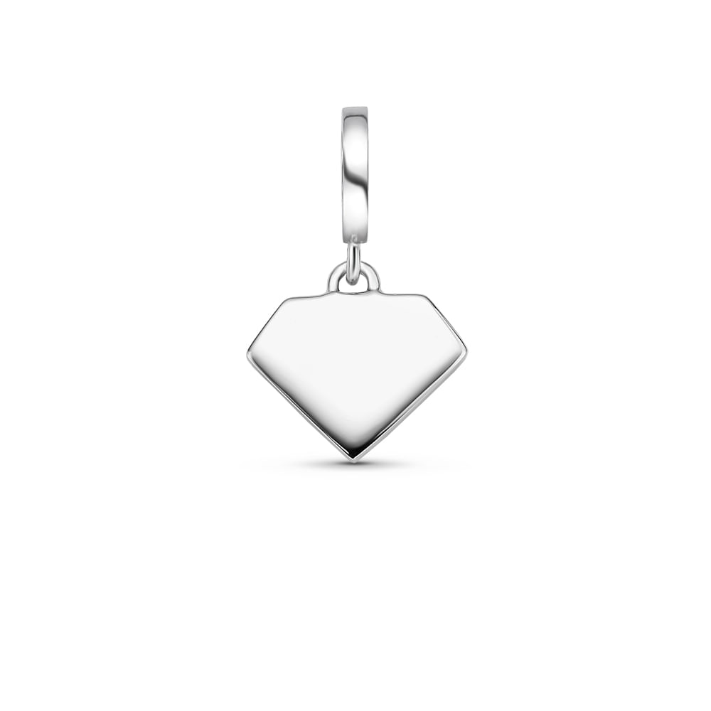 Pingente Life Personalizável Diamante em Prata 925