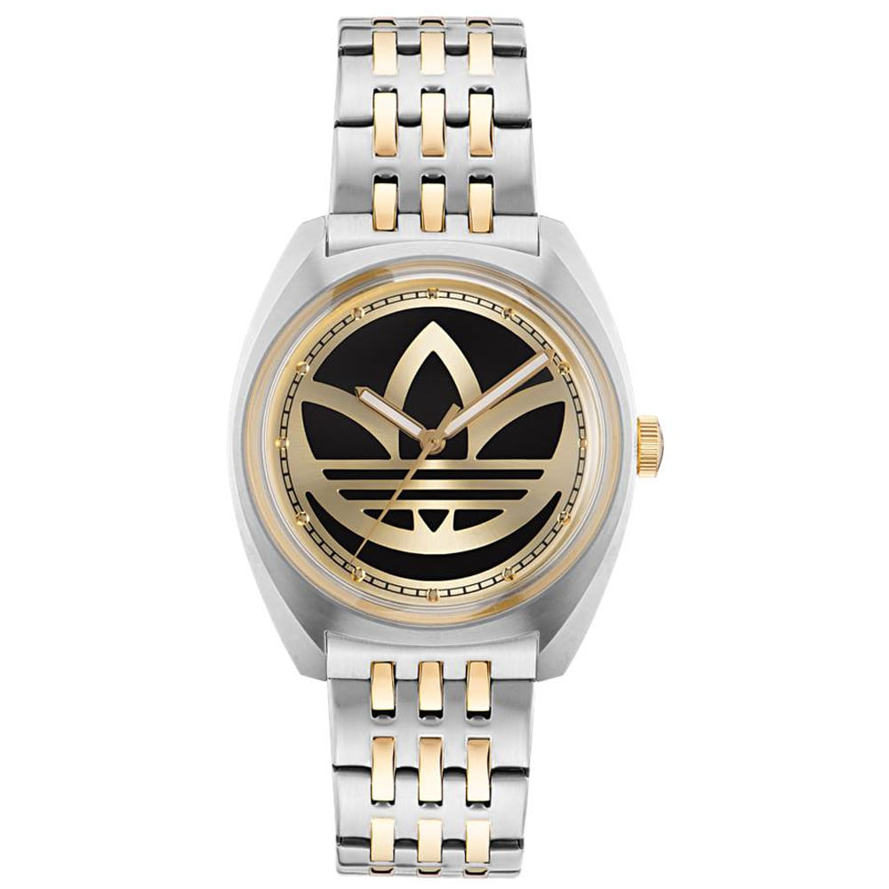 Relógio Adidas Unissex Aço Prata e Dourado Aofh23010